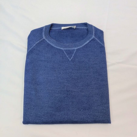 Maglione uomo Cruciani 100% lana tg 50 celeste pari nuovo