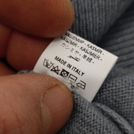 Maglione uomo Luxury Cashmere tg 50 colore blu celeste nuovo