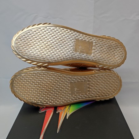 Scarpe da ginnastica uomo Giuseppe Zanotti colore oro n° 43 nuove