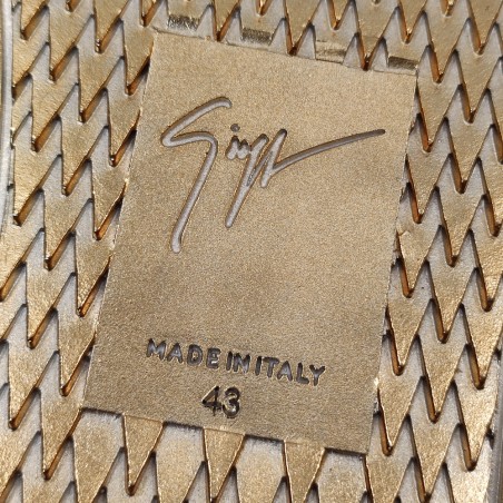 Scarpe da ginnastica uomo Giuseppe Zanotti colore oro n° 43 nuove