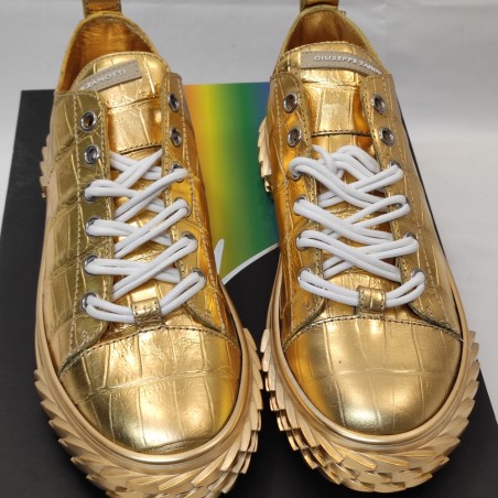 Scarpe da ginnastica uomo Giuseppe Zanotti colore oro n° 43 nuove