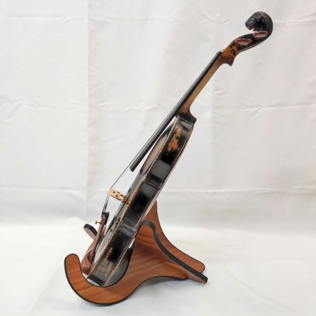 Violino antico 4/4 tedesco testa di leone costruzione tradizionale di Mittenwald