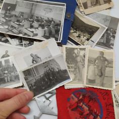 Lotto di 92 foto di aviazione più spilla, foulard Libia e libretto di volo, 1940 2