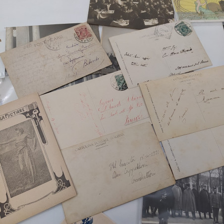 Lotto di 63 foto e cartoline dell'accademia militare di Modena, inizi '900