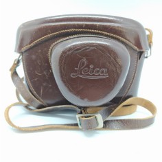 Borsa per macchina fotografica Leica M3, M2, cuoio marrone, inserti trasparenti 2
