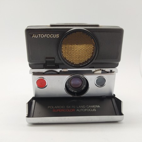 Macchina fotografica Polaroid SX-70 Supercolor autofocus con borsa e istruzioni