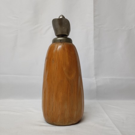 Aldo Tura thermos anni 60 rivestito in legno h. 29 cm