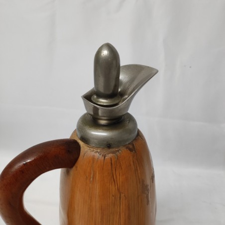 Aldo Tura thermos anni 60 rivestito in legno h. 29 cm