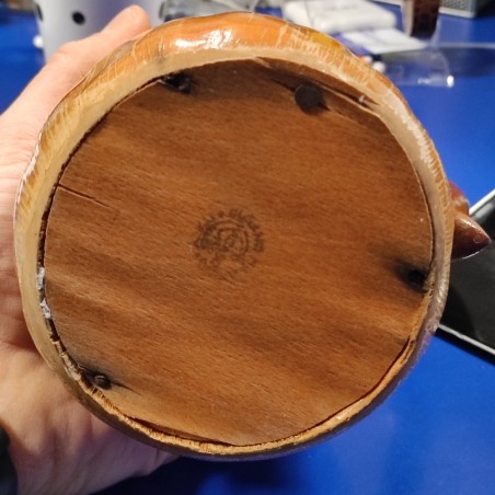 Aldo Tura thermos anni 60 rivestito in legno h. 29 cm