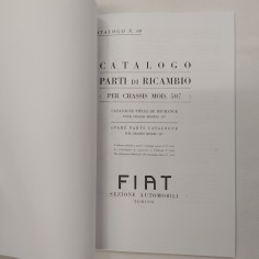 Fotocopia Catalogo parti di ricambio Fiat per chassis mod.507. Ottime condizioni 2