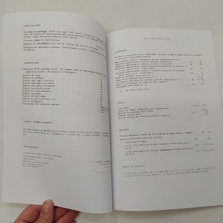 Fotocopia Dati principali assistenza vettura Fiat mod. 8V. Ottime condizioni
