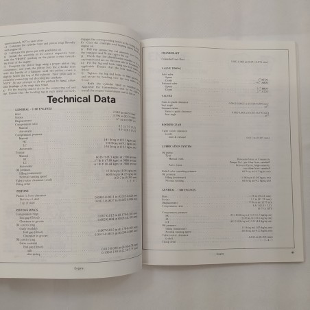 Manuale manutenzione Car repair Manual 1100/1300 Austin Morris 1962-75, inglese