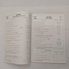 Dati principali per le riparazioni vetture Fiat mod. 132, 1972. Macchie 2
