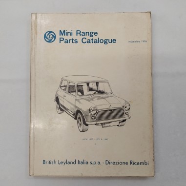 Manuale ricambi 1976 Mini Range Parts Catalogue in inglese, Mini 1000,1001,1300