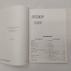 Mod. 132 Fiat Dati principali per le riparazioni. 1972. Macchie 2