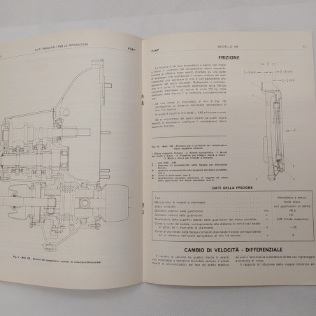 Vetture Fiat mod. 128 Dati principali per le riparazioni, 1970. Strappi
