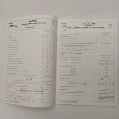 Vetture Fiat Dati principali per le riparazioni mod. 128, 1973. Timbro Soccorso 2