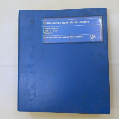 Manuale Elettrotecnica generale del veicolo in raccoglitore ad anelli. Macchie