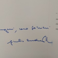 Biglietto di auguri di Natale 1978 con firma di Giulio Andreotti. Buono 2