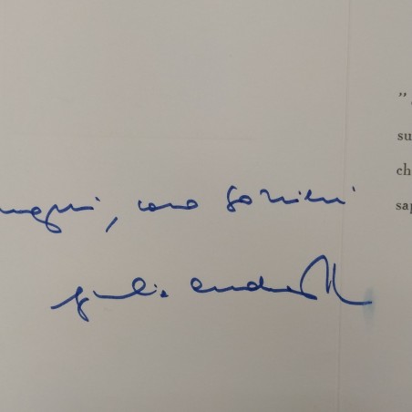 Biglietto di auguri di Natale 1978 con firma di Giulio Andreotti. Buono
