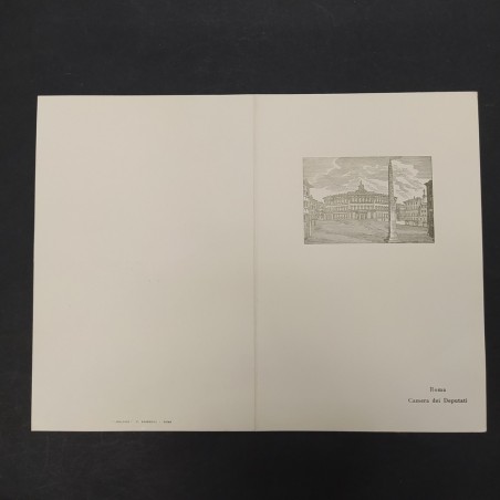 Biglietto di auguri di Natale 1978 con firma di Giulio Andreotti. Buono