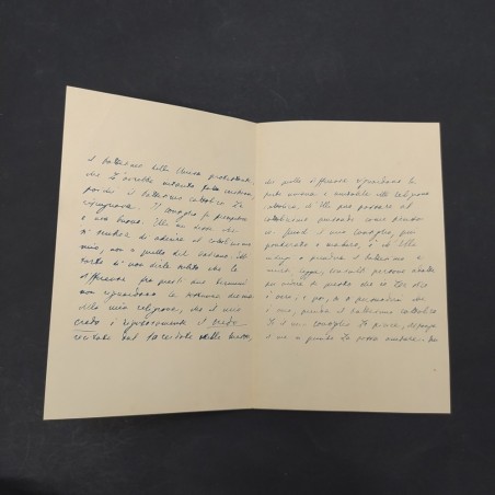 Lettera autografa di Antonio Fogazzaro senatore e scrittore, 1908. Buono