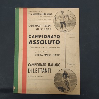 Edizione speciale della Gazzetta dello Sport Campionato assoluto ciclismo 1945