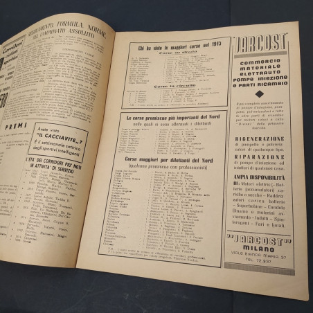 Edizione speciale della Gazzetta dello Sport Campionato assoluto ciclismo 1945