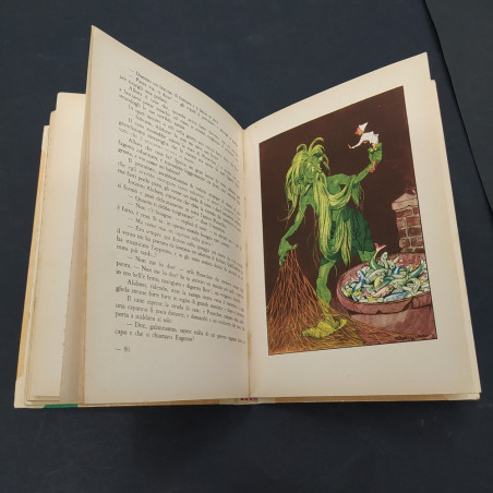 Libro Pinocchio di Collodi, Ed. La sorgente 1954, copertina rigida. Ingiallito