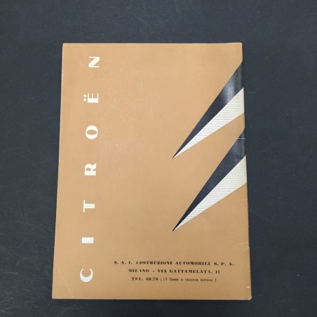 Libretto Uso e manutenzione della vettura Citroen DS 19. Macchie