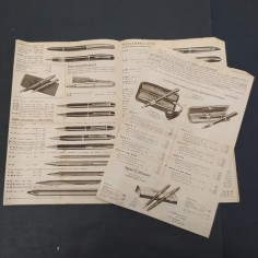 Catalogo e listino penne stilografiche Walter Engele 1949. Segni a matita 2
