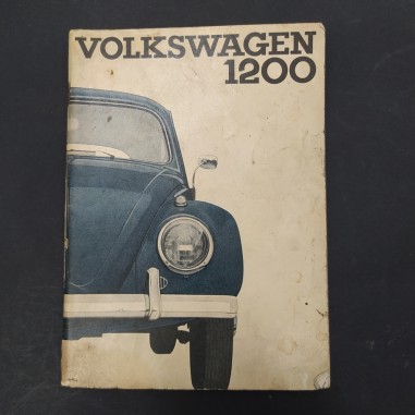 Libretto Uso e manutenzione Volkswagen 1200 berlina e cabriolet, 1962. Macchie