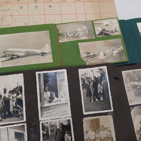 Lotto di documenti e foto sull'aviazione legionaria e personali anni 30/40