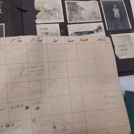 Lotto di documenti e foto sull'aviazione legionaria e personali anni 30/40