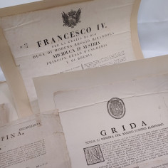 Lotto di documenti giuridici relativi a Modena risalenti al '600-'800 2