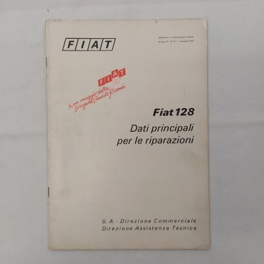 Vetture Fiat mod. 128, Dati principali per le riparazioni, 1973. Macchie