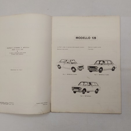 Fiat Vetture mod. 128, Dati principali per le riparazioni, 1970. Macchie
