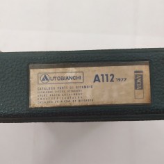 Lancia Catalogo parti di ricambio A112, 1977 multilingue, raccoglitore. Macchie 2