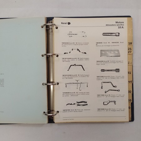 Manuale assistenza tecnica Innocenti Koral, 1990. Condizioni mediocri