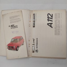 Autobianchi Catalogo parti di ricambio A112, 1977 multilingue. Macchie 2