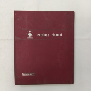 Raccoglitore metallico Innocenti Catalogo ricambi, 1989. Condizioni mediocri