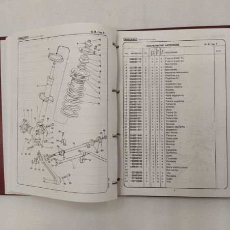 Raccoglitore metallico Innocenti Catalogo ricambi, 1989. Condizioni mediocri