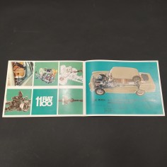 Opuscolo Fiat 1100 Migliorata e progredita. Timbri del concessionario. Polvere 2