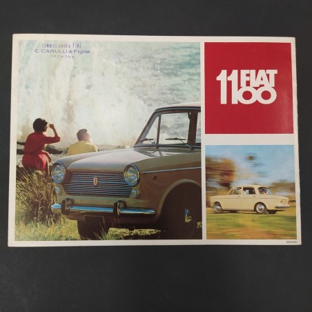 Opuscolo Fiat 1100 Migliorata e progredita. Timbri del concessionario. Polvere