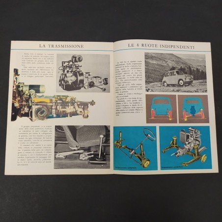 Catalogo Fiat La Seicento, 1955. Polvere e macchie in copertina