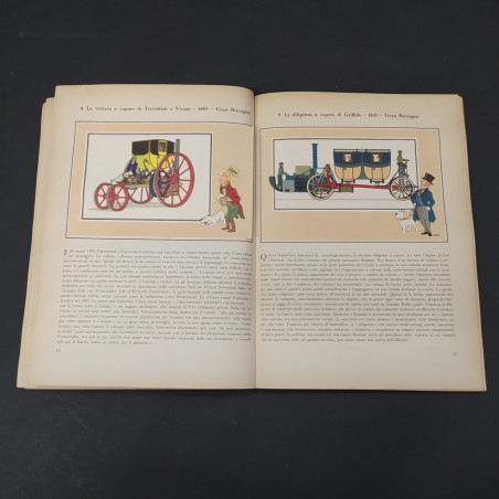L'automobile dalle origini al 1900, Hergé, edizione per Shell, 1963. Macchie