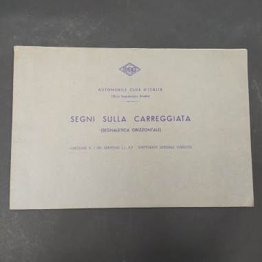 Segni sulla carreggiata, Automobile Club Italia, Circolare ministeriale 1956