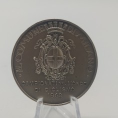 Medaglia dei Campionati del Mondo di ciclismo 1962 AFFER Lorioli. Ammaccatura 2