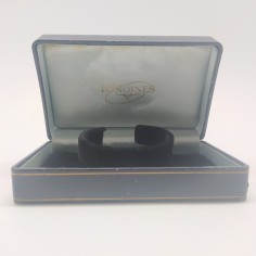 Cofanetto per orologio da donna Longines, colore blu, sbucciato e macchiato 2