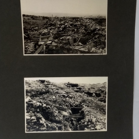 Lotto di 8 foto di trincee della 1° guerra mondiale 1915/18. Buono